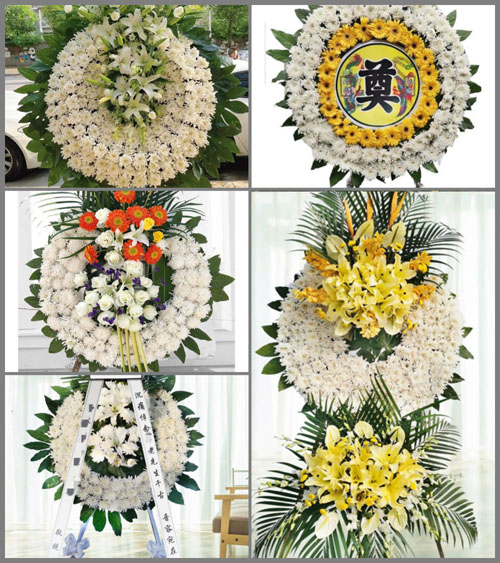 山西长治襄垣县西营镇花圈速递